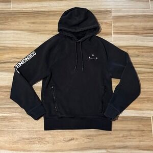Jordan 23 Engineered Fleece Hoodie Mens XS Black Pullover DQ7881-010